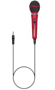 Soundlab Dynamic Karaoke Microphone 3m 3.5mm Jack RED