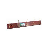 ASHLEY 5 Hook Hat & Coat Rack Mahogany