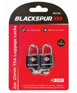 BLACKSPUR 2 20mm TSA Luggage Locks