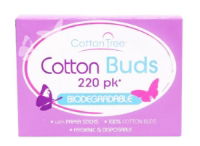 COTTON TREE 220 Pack Biodegradable Cotton Buds