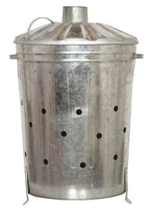 BLACKSPUR Large Galvanised Incinerator Bin