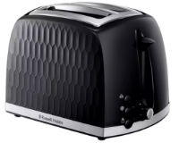 Russell Hobbs 2 Slice Black Textured Honeycomb Toaster