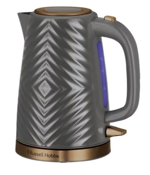 RUSSELL HOBBS 3kW Grey Groove Jug Kettle