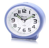 RAVEL Easy Read Pastel Alarm clocks Quiet Sweep Blue