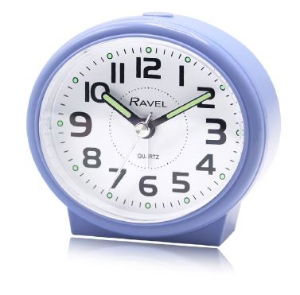 RAVEL Easy Read Pastel Alarm clocks Quiet Sweep Blue