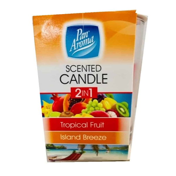 PAN AROMA 2 Frgrance Candle - Topical Fruit / Island Breeze