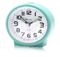 RAVEL Easy Read Pastel Alarm clocks Quiet Sweep Green