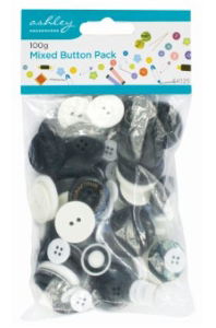ASHLEY 100g Mixed Button Pack