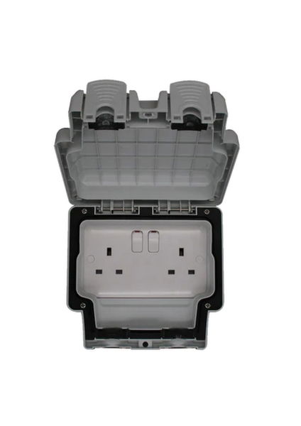 Weatherproof 2g Switched Socket IP66 (E613DB-N) (Thrion)