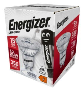 ENERGIZER LED GU10 FULL GLASS 345LM 36° COOL WHITE BOX