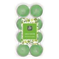 PAN AROMA 16 Pack Tea Lights - Lime & Ginger