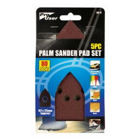 PRO USER 80 Grit 5 Piece Palm Sander Pad Set