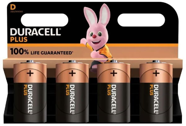 DURACELL (D) Plus Power 1300B4