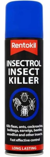 RENTOKIL 600ml Insectrol Insect Spray BLUE FSI38