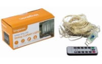 KINGAVON White 300 LED String Curtain Light USB