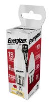 ENERGIZER LED CANDLE 250LM OPAL B22 WARM WHITE BOX