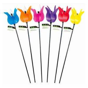 GREEN BLADE TULIP WIND SPINNER