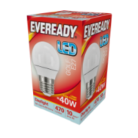 EVEREADY LED Golfball 470lm Daylight E27 10,000Hrs