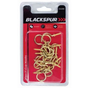 BLACKSPUR 20 Pack of 1" Cup Hooks