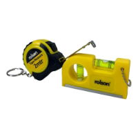 ROLSON Pocket Level and 2m Keychain Tape