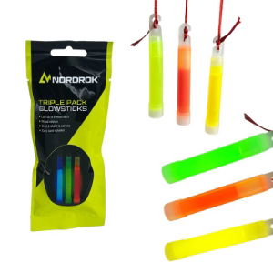 NORDROK 3pk 100mm Glowsticks