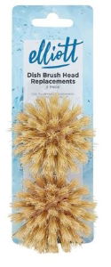 ELLIOTT Replacement Natural Dish Brush Heads