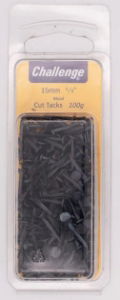 CHALLENGE 15mm Fine Cut Tacks Blister 75g