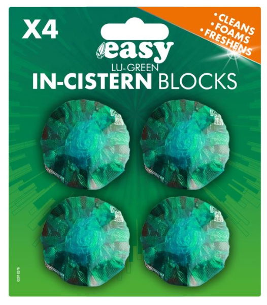 EASY 4 Pack In Cistern Lu Green
