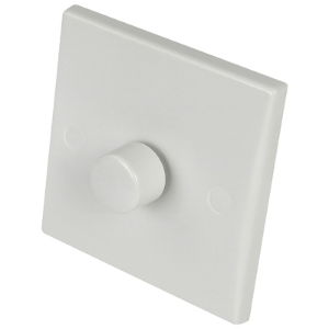 LED Compatible Curved Edge Dimmer 1 Gang