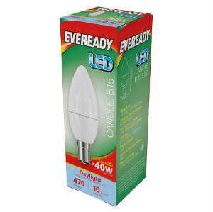 EVEREADY LED Candle 470lm Daylight SBC 10,000Hrs