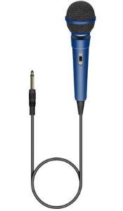 Soundlab Dynamic Karaoke Microphone 3m 6.35mm Jack BLUE