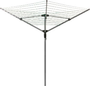 ST. HELENS 4 Arm Rotary Airer 32mm Pole 40m Line