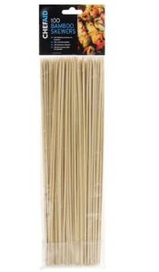 CHEF AID 30.5cm Babmoo Skewers 100 Pack