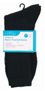 ASHLEY 2 Pairs of Mens Thermal Socks