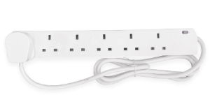 LYVIA 6 Gang 2 Metre Extension Lead (9466AS)