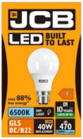 JCB LED A60 520lm Daylight B22 6500K