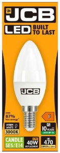 JCB CANDLE 470lm OPAL E14 warm BOX