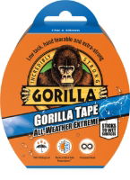 GORILLA 11m Black All Weather Tape Single Roll