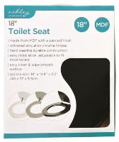 ASHLEY 18" Toilet Seat - Black