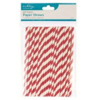 ASHLEY 40 Pack Paper Straws