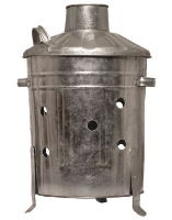 BLACKSPUR Small Galvanised Incinerator Bin