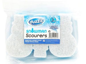 DUZZIT Snowman Scourer 3 Pack
