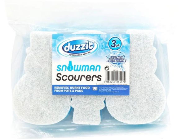 DUZZIT Snowman Scourer 3 Pack
