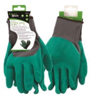 GREEN BLADE Crinkle Latex Gloves Green Large