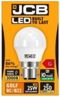 JCB LED GOLF 250lm Warm B22 2700k BOX