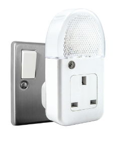 UNI-COM Plug Through White Nightlight