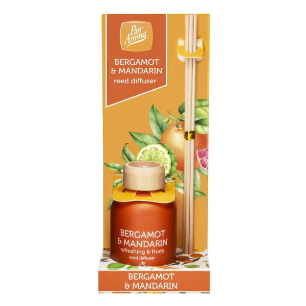 PAN AROMA 50ml Reed Diffuser - Bergamot & Mandarin
