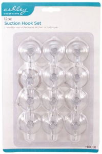 ASHLEY 12pc Suction Hook Set