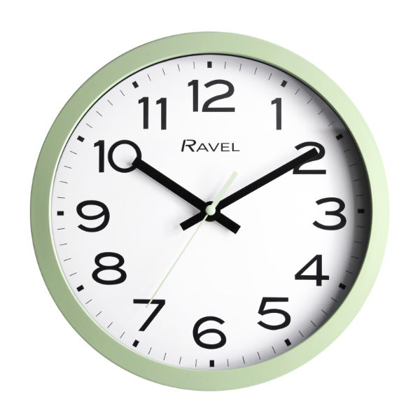 RAVEL 25cm Kitchen Wall Clock Sage