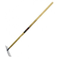 ROLSON Carbon Steel Garden Rake Ash Handle